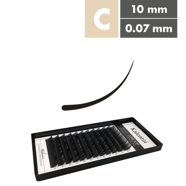 Kalentin Extensiones De Pestañas Clásicas Curva C 0,07 10mm